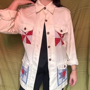 Vintage Patchwork Chore Coat